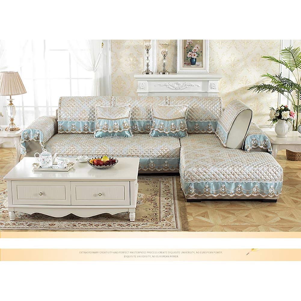 SAZDFY Jacquard Anti-slip Sofa Cover, European Style Vintage Lace